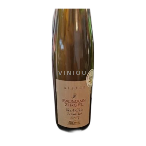 Alsazia Pinot grigio Baumann Zirgel Schwenkel 2007