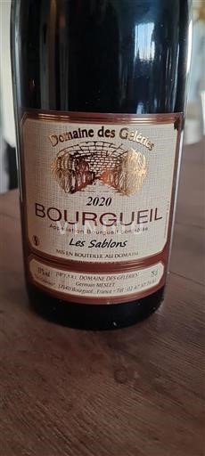 Vallée de la Loire Bourgueil Domaine Des Géléries Les Sablons 2020
