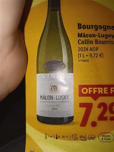 Bourgogne Mâcon et mâcon-villages Collin Bourisset 2024