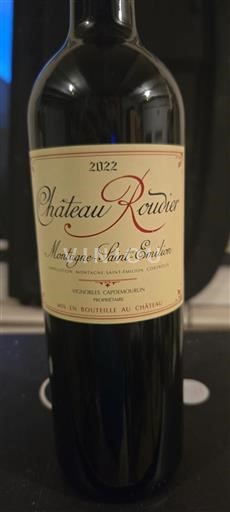 Bordeaux Montagne Saint-Émilion Château Roudier 2022