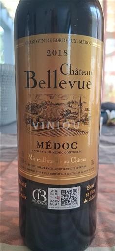 Bordeaux Médoc Cru Bourgeois Château Bellevue 2018