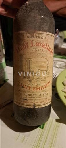 Bordeaux Saint-Émilion Grand Cru Château Haut Lavallade 1973