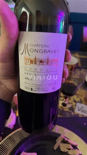 Bordeaux Margaux Cru Bourgeois Château Mongravey 2007