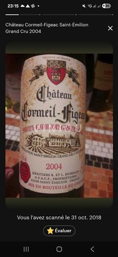 Bordeaux Saint-Émilion Grand Cru Château Cormeil-Figeac 2004