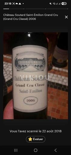 Bordeaux Saint-Émilion Grand Cru Classé Château Soutard 2006