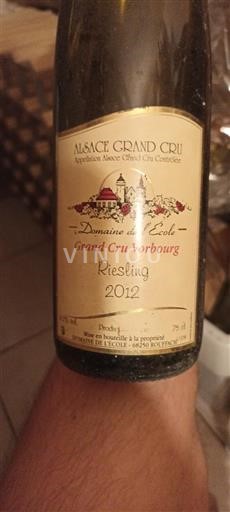 Elsass Nicht spezifiziert Grand Cru Domaine L'École Grand Cru Vorbourg 2012