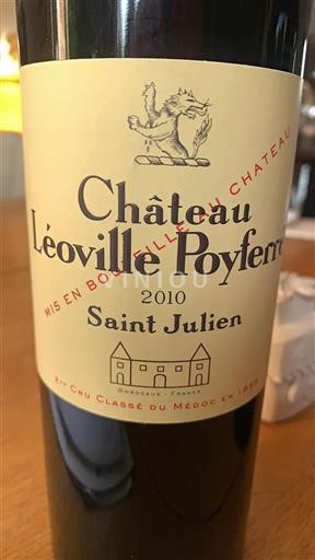 Bordeaux Saint-Julien Grand Cru Château Léoville Poyferré 2010