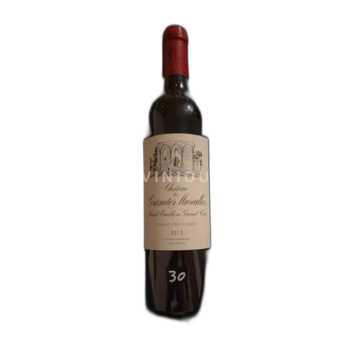 Vin Rouge sec Château Les grandes Murailles 2013 France Bordeaux Saint-Émilion AOC Grand Cru Classé