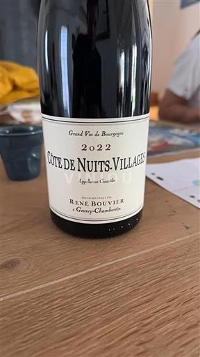 Burgundsko Côte de nuits villages René Bouvier 2022