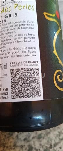 Alsace Grand Cru Perles des Perles 2018
