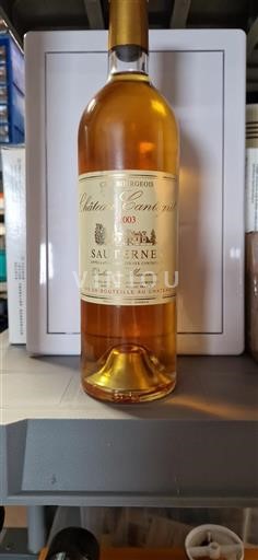 Bordeaux Sauternes Château Cantegril 2003