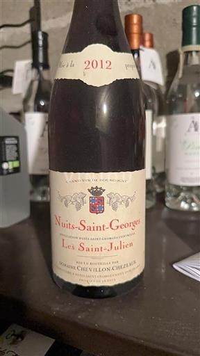 Bourgogne Nuits-saint-georges Domaine Chevillon-Chezeaux Les Saint-Julien 2012