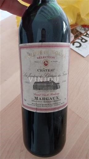 Bordeaux Margaux Château Les Jardins du du Tertre 1993