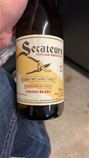 Kuststreek Swartland Badenhorst Family Wines Secateurs Vintage White Wine 2024