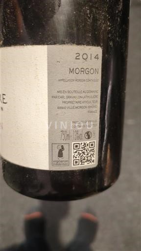 Beaujolais Morgon Gravallon Lathuilière 2014