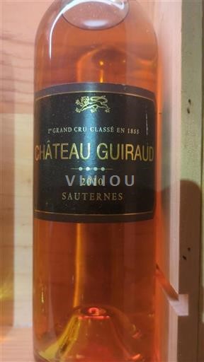 Bordeaux Sauternes Premier Grand Cru Classé Château Guiraud 2010