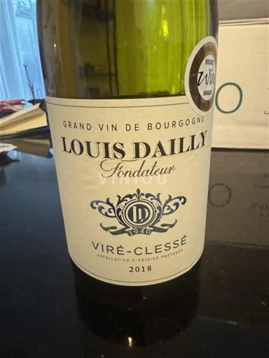 Bourgogne Viré-clessé Louis Dailly Fondateur 2018