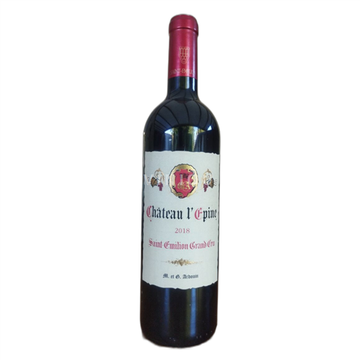 Bordeaux Saint-Émilion Grand Cru Château L'Épine 2018