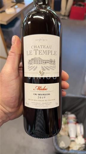 Bordeaux Médoc Cru Bourgeois Château Le Temple 2019