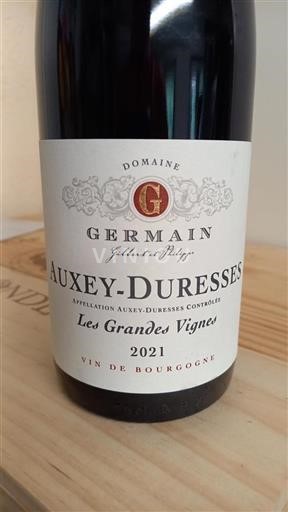 Vin Rouge sec Les Grandes Vignes Germain 2021 France Bourgogne Auxey-duresses AOC