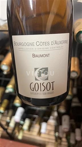 Bourgogne Bourgogne Côtes d'Auxerre Goisot Biaumont 2014
