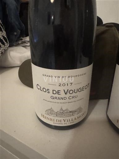 Borgogna Clos-de-vougeot Grand Cru Henri de Villamont 2017