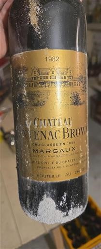 Bordeaux Margaux Grand Cru Château Cantenac Brown 1982