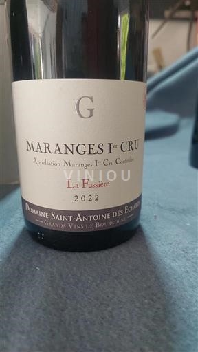Bourgogne Maranges Premier Cru Domaine Saint-Antoine des Echards La Fussière 2022