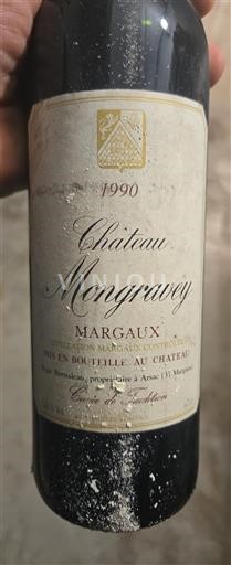 Bordeaux Margaux Château Mongravey de Tradition 1990