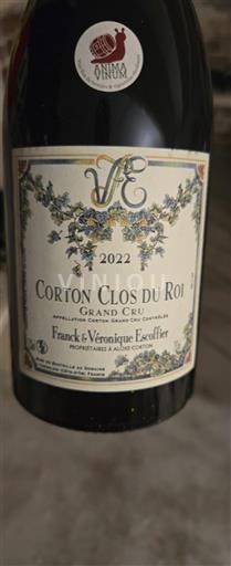 Burgundy Corton Grand Cru Franck & Véronique Escoffier Corton Clos du Roi 2022