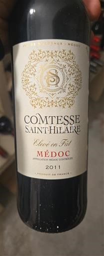 Bordeaux Médoc Comtesse Saint-Hilaire 2011