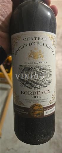 Bordeaux Château Moulin de Pourquey La Salle 2016