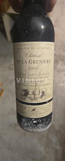 Bordeaux Lussac-saint-émilion Château La Grenière 2000
