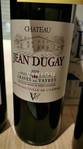 Bordeaux Graves-de-Vayres Château Jean Dugay 2020