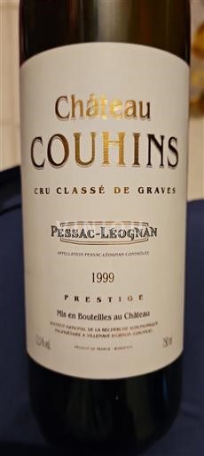 Bordéus Pessac-Léognan Cru Classé de Graves Château Couhins Prestige 1999