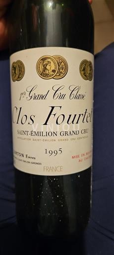 Bordeaux Saint-Émilion Grand Cru Premier Grand Cru Classé Clos fourtet 1995