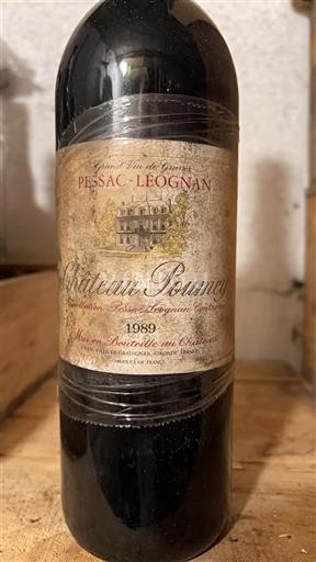 Bordeaux Pessac-Léognan Château Poumey 1989