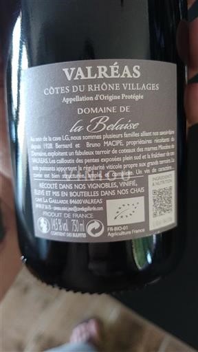 Vallée du Rhône Cornas Domaine La Belaise Non Millésimé