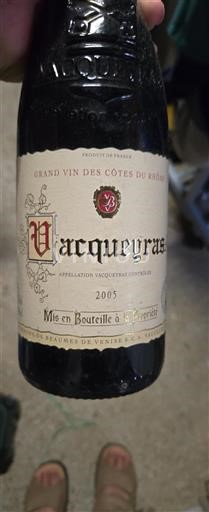 Vallée du Rhône Vacqueyras Vignerons de Beaumes de Venise 2005