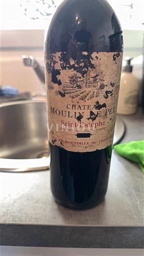Vin Rouge sec Château Moulin de Pez 1999 France Bordeaux Saint-Estèphe AOC