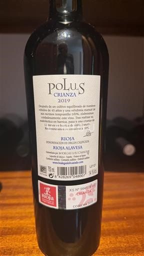 La Rioja Rioja Bodegas Loli Casado Polus Crianza 2019