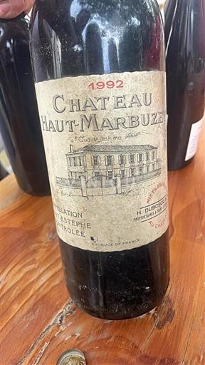 Bordeaux Saint-Estèphe Château Haut-Marbuzet 1992