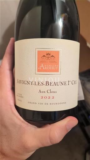 Bourgogne Savigny-lès-beaune Premier Cru Domaine Ardhuy Aux Clous 2022