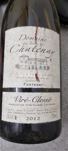 Bourgogne Viré-clessé Domaine Des Terres de Chatenay 2012