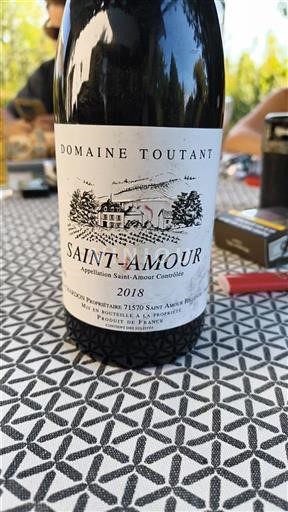 Beaujolais Saint-Amour Domaine Toutant 2018