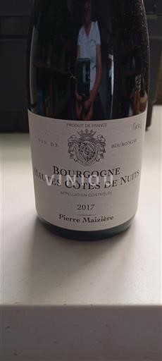 Borgogna Hautes Côtes de Nuits Pierre Maizière 2017