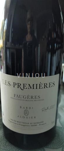 Languedoc Faugères Bardi Alquier Les Premières 2019