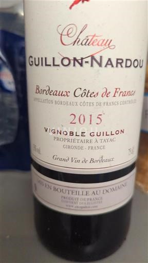 Bordeaux Non specificato Château Guillon-Nardou 2015