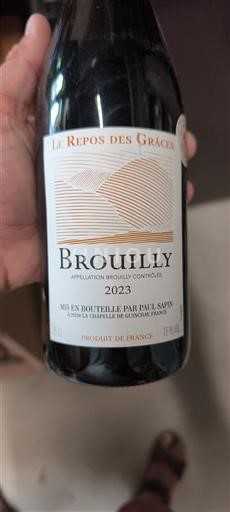 Beaujolais Brouilly Le Repos des Grâces 2023