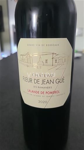 Bordeaux Lalande-de-Pomerol Château Fleur de Jean Gué Les Ramandes 2020